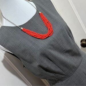 Banana Republic Grey Sheath Dress Womens size 14